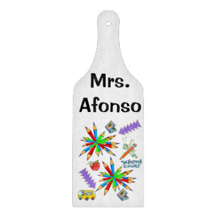 Planche À Découper Commission de coupe de verre Retour à l'école est 