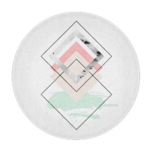 Planche À Découper Conception abstraite géométrique