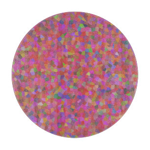 Planche À Découper Conception de confettis multicolores   