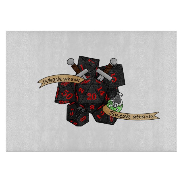 Planche À Découper Conception de dés non fiables (Devant)