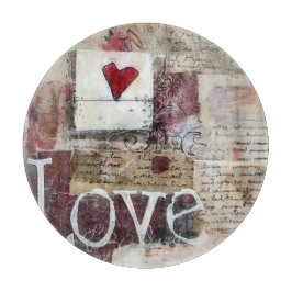 Planche À Découper Conception de la Saint-Valentin en Bourgogne Série