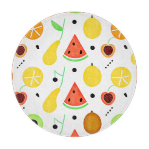 Planche À Découper Conception de motif de fruits tropicaux