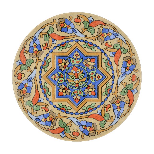 Planche À Découper Conception des poteries Vintages de Malibu dans le (Devant)