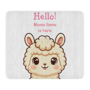 Planche À Découper Conception d'illustration de lama mignon
