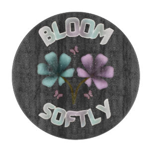 Planche À Découper Conception florale de printemps Bloom Softly Paste