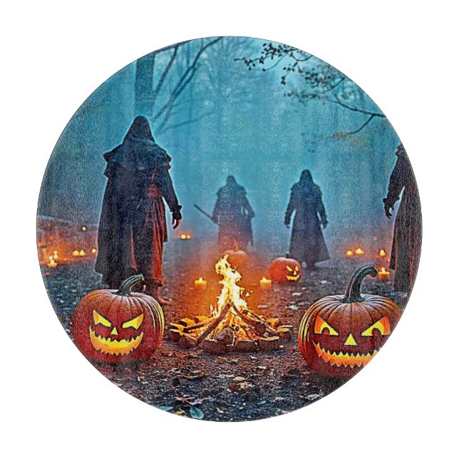 Planche À Découper Conception rituelle d'Halloween éffrayant (Devant)