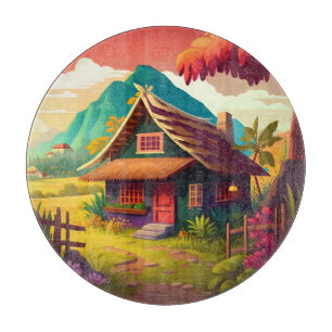 Planche À Découper Conception traditionnelle philippine colorée