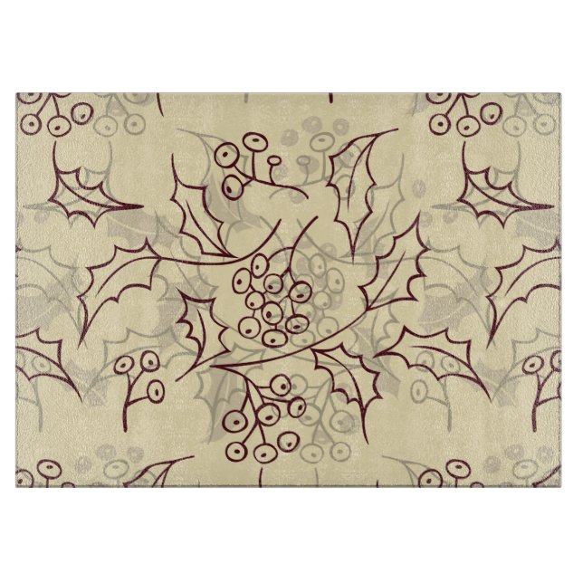 Planche À Découper Conception transparente des baies Holly (Devant)