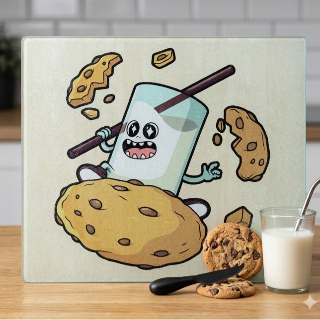 Planche À Découper Concours de lait et de biscuits (Créateur téléchargé)