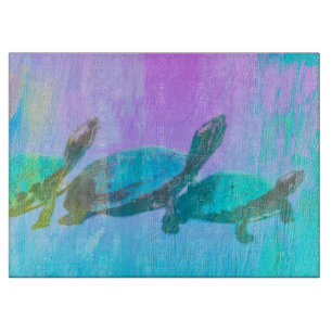Planche À Découper Conseil de coupe des tortues néons