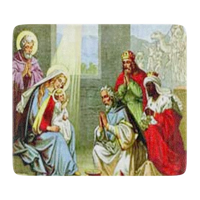 Planche À Découper Conseil de coupe des trois hommes sages (Devant)