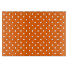 Planche À Découper Conseil de coupe Pois orange