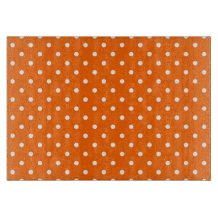 Planche À Découper Conseil de coupe Pois orange