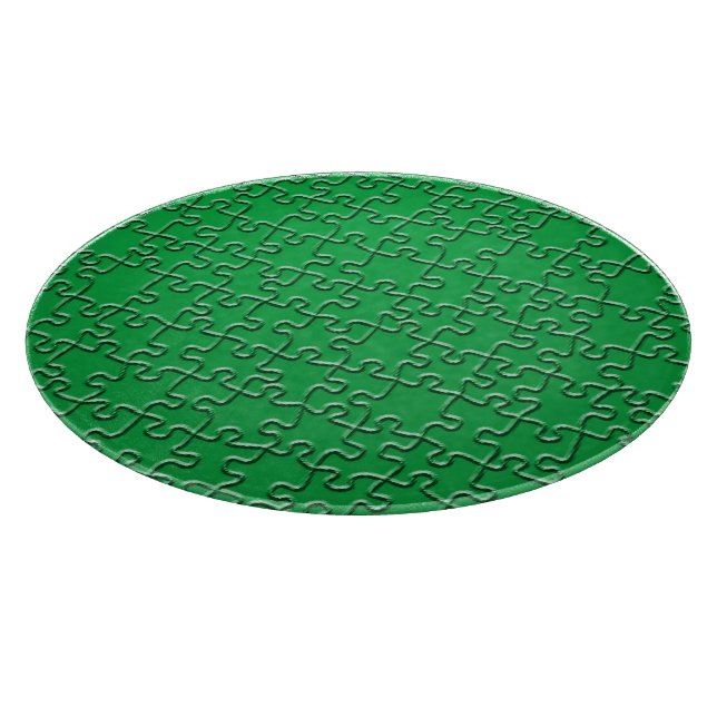 Planche À Découper Conseil de coupe - Puzzle vert (Coin)