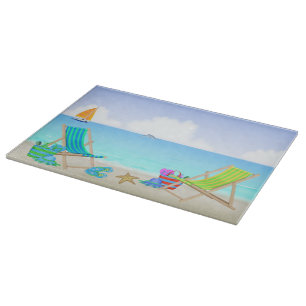 Planche À Découper Conseil de détente de taille du verre de plage