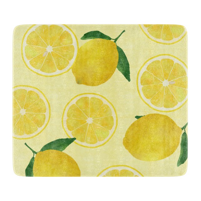 Planche À Découper Conseil de taille du verre de citron (Devant)