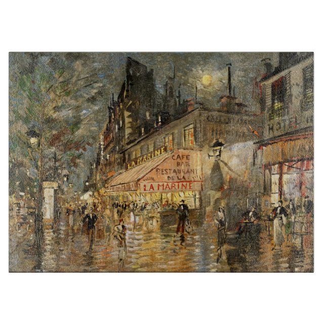 Planche À Découper Constantin Korovin : Marine de La de café, Paris (Devant)