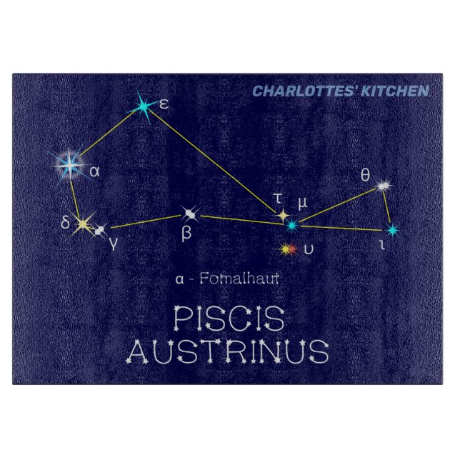Planche À Découper Constellation de l'hémisphère Sud Piscis Austrinus (Devant)