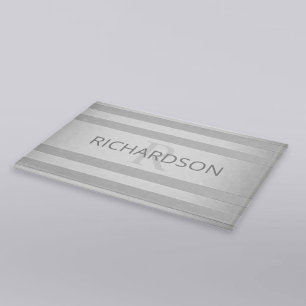 Planche À Découper Contemporain Faux Argent Ombre Gris