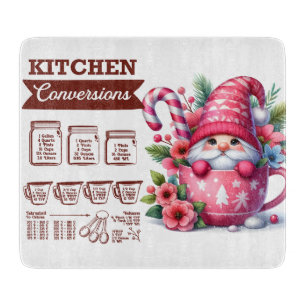 Planche À Découper Conversions Gnome/Cuisine de Noël mignonnes