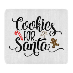 Planche À Découper Cookies pour Père Noël Fun Christmas