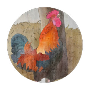 Planche À Découper coq chantant