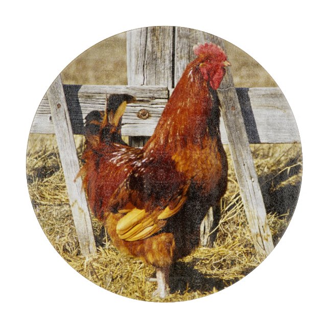 Planche À Découper Coq Rhode Island Red (Devant)