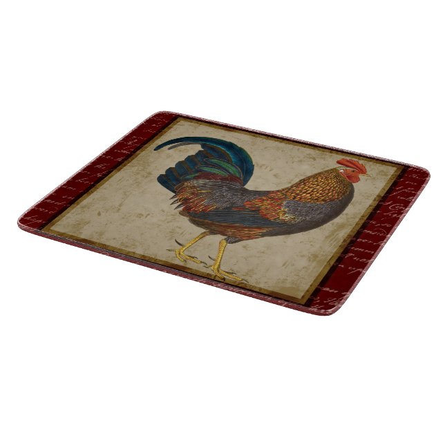 Planche À Découper Coq rouge (Coin)