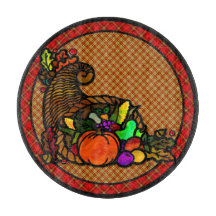 Cosy Country Cornucopia sur Plaid Charcuterie Boar