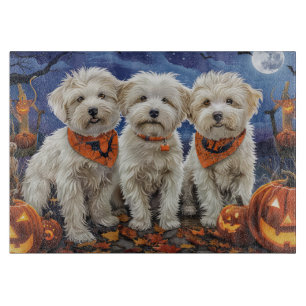 Planche À Découper Coton De Tulear Halloween Éffrayant