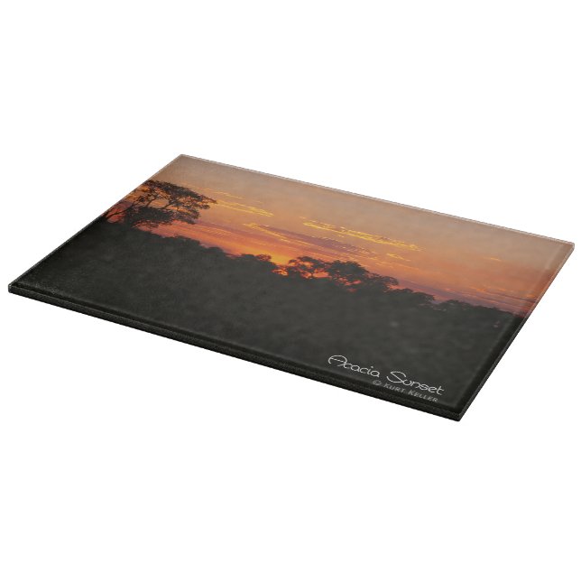 Planche À Découper Coucher de soleil Acacia (Coin)