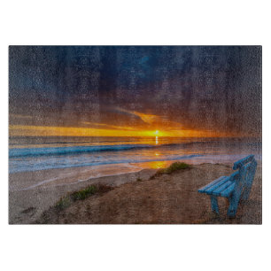 Planche À Découper Coucher de soleil sur l'océan Pacifique