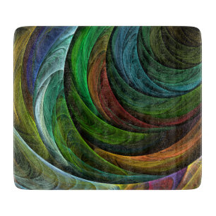 Planche À Découper Couleur Gloire Moderne Art Abstrait Motif Élégant