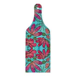 PLANCHE À DÉCOUPER COULEURS D'EAU NEUROGRAPHIQUES DES FLEURS DE PRINT