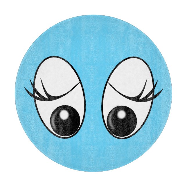 Planche À Découper Coupe avec yeux de curiosité - Vos couleurs (Devant)