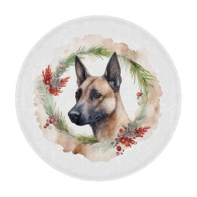 Planche À Découper Coupe de Fête de la couronne de Noël Malinoi (Devant)