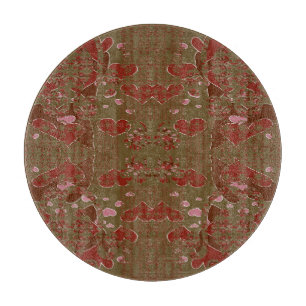 Planche À Découper Coupes de fleurs en forme de cœur