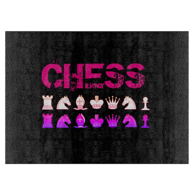 Planche À Découper coussin d'échecs (Devant)