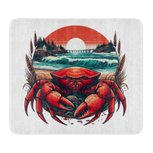 Planche À Découper crabe côtier/marin du Maine