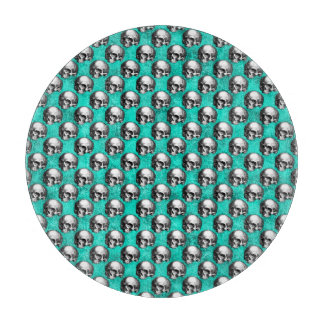 Planche À Découper Crânes turquoise et série de tournesols 8