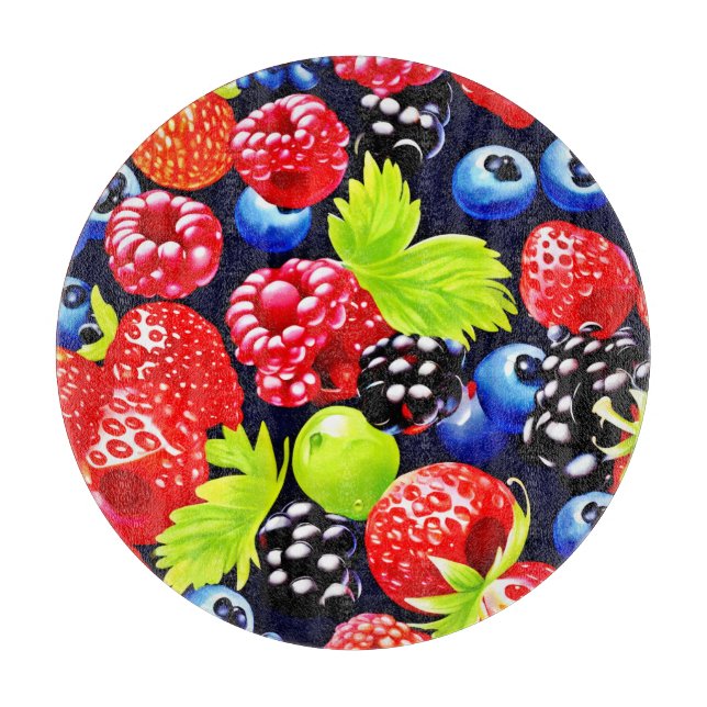 Planche À Découper Création de mélange de baies colorées (Devant)