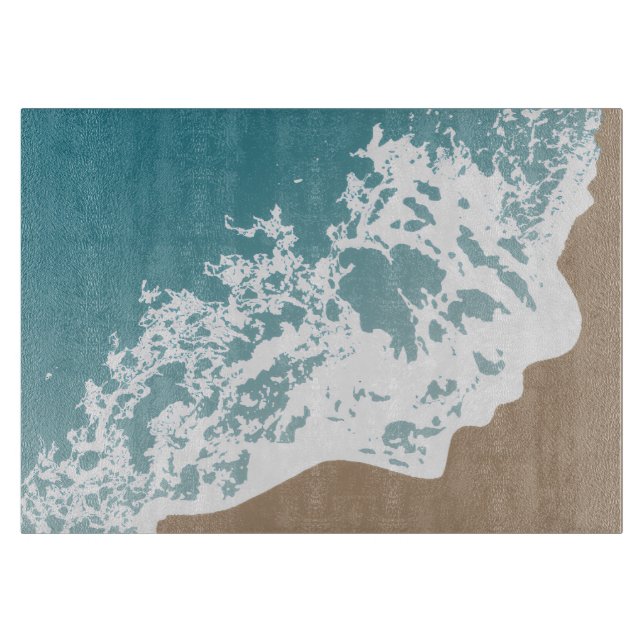 Planche À Découper Création d'une carte de coupe des vagues (Devant)