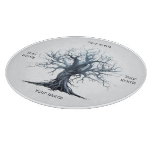 Planche À Découper Créez votre propre arbre bleu mystique