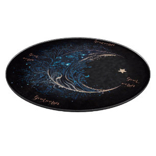 Planche À Découper Créez Votre Propre Autel Lunaire Mystique Bleu Et 