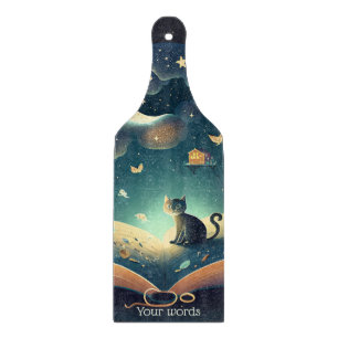 Planche À Découper Créez votre propre chat noir mystique et grimoire