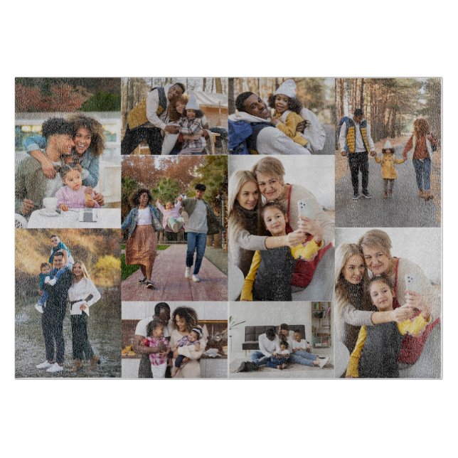 Planche À Découper Créez votre propre collection photo de 10 personne (Devant)