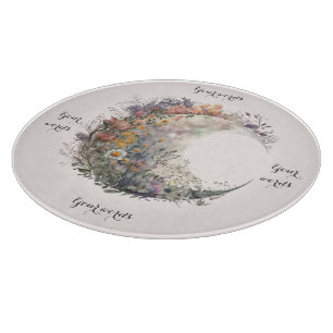 Planche À Découper Créez votre propre croissant de lune floral printa