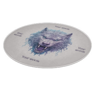 Planche À Découper Créez Votre Propre Loup Violet Méchant