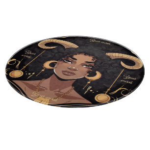 Planche À Découper Créez Votre Propre Reine Afro-Américaine Bélier