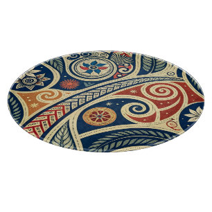 Planche À Découper Créez Votre Propre Tribal Festif Audacieux D'été